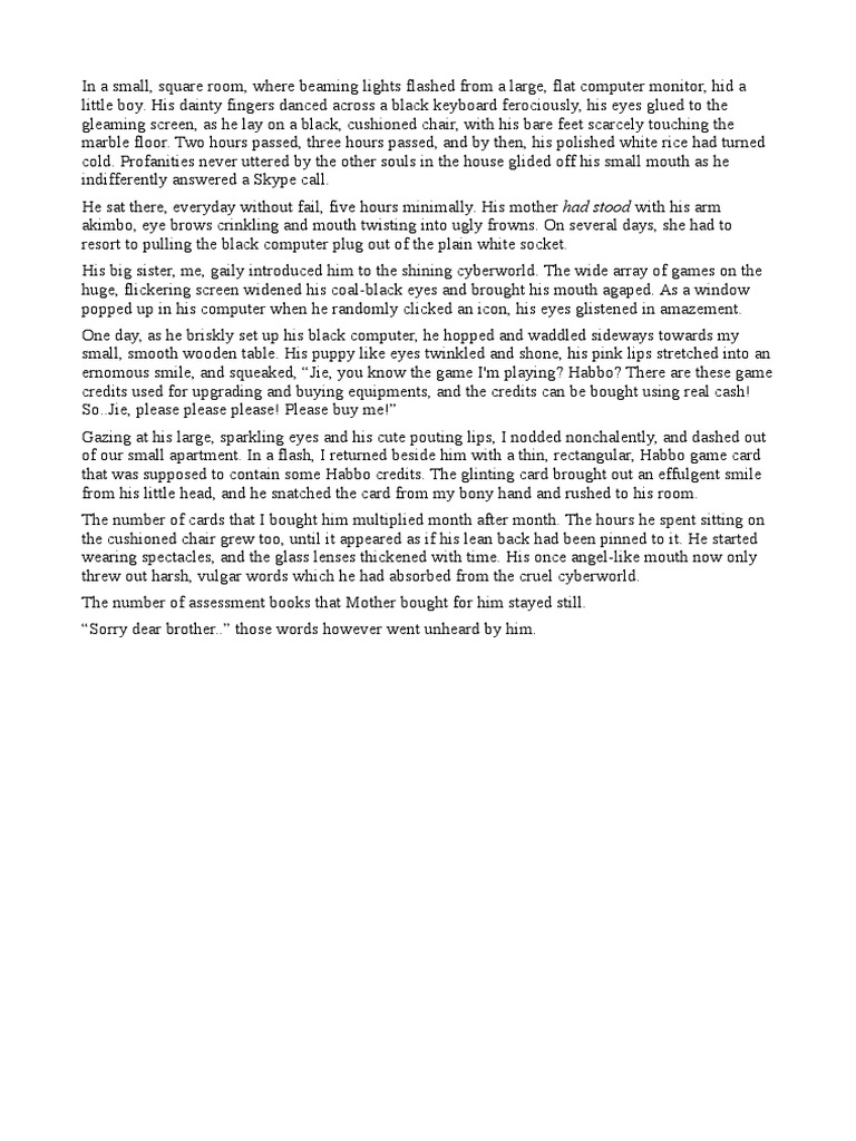 Too late for regrets essay picture