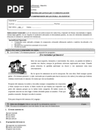 Prueba Lenguaje y Comunicación 4 Básico