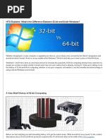 32-Bit and 64-Bit Windows