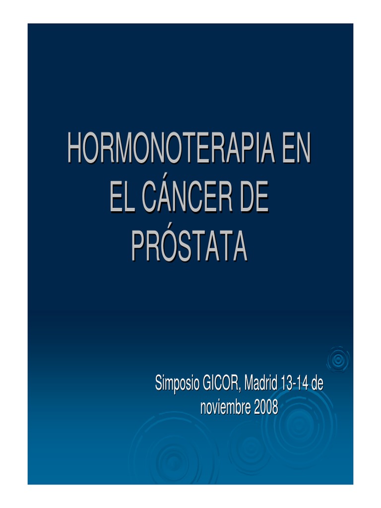 hormonoterapie cancer prostata