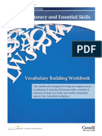 Vocabulary building Workbook - Canada