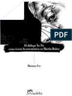 Mariano Ure El Dialogo Yo Tu Como Teoria Hemeneutica en Martin Buber PDF