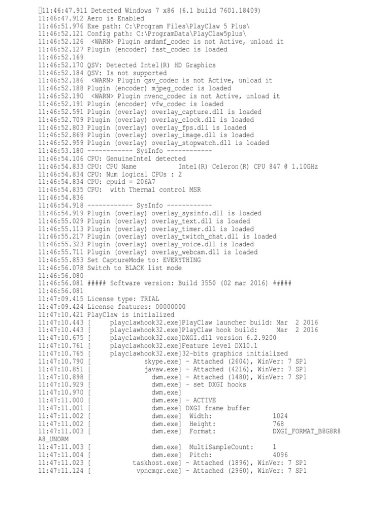 Play Claw | PDF | Central Processing Unit | Operating System Families