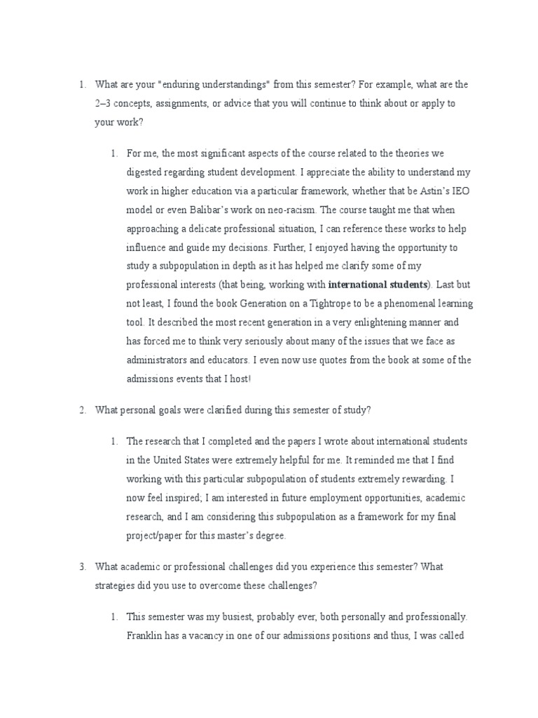 Final reflection essay english picture