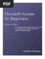 Microsoft Access For Beginners PDF