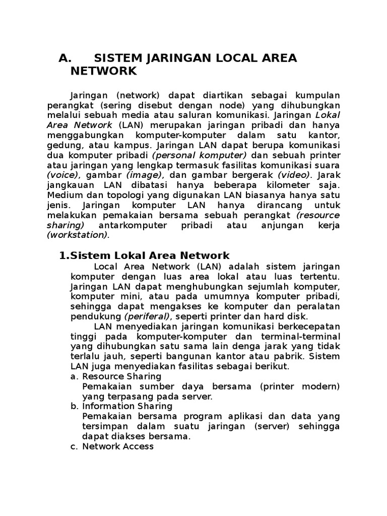 Panduan Lengkap Jaringan LAN | PDF