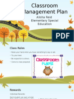 Classroom Management Plan