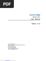 Zte f660 Manual