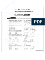 2005 BITSAT Solved Paper