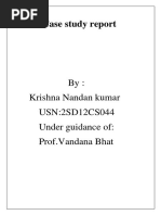 Case Study Report on star schema