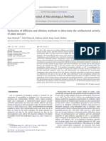 Evaluacion of Diffusion and Dilution Methods To Detemine The Antibacterial Activity of Plants Extracts
