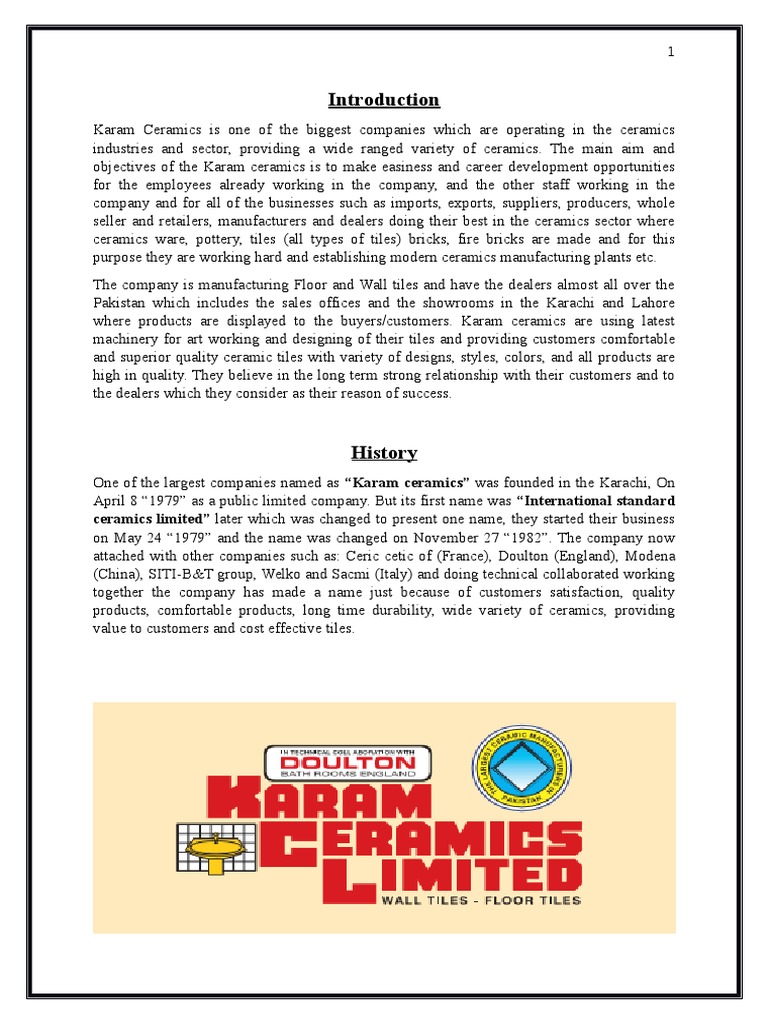 Karam Ceramics PDF Pottery Auditor's Report