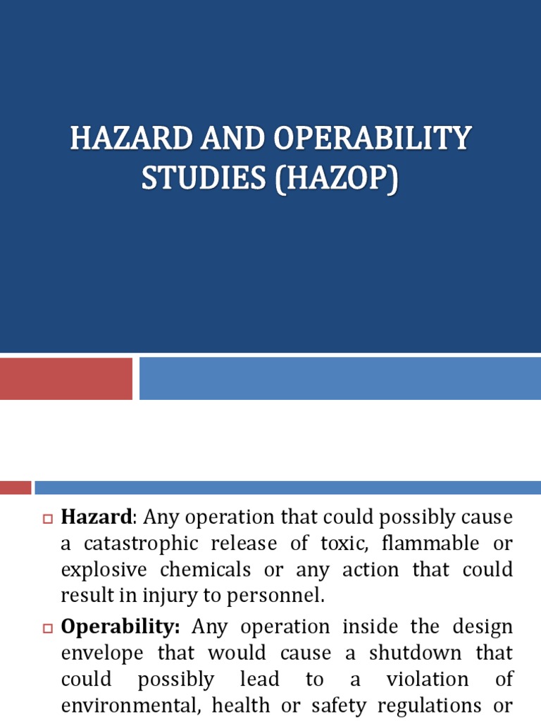 HAZOP | Safety | Technology