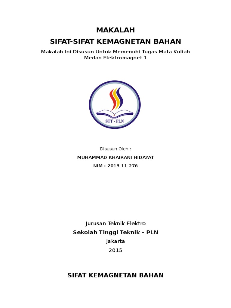 Makalah Sifat Kemagnetan