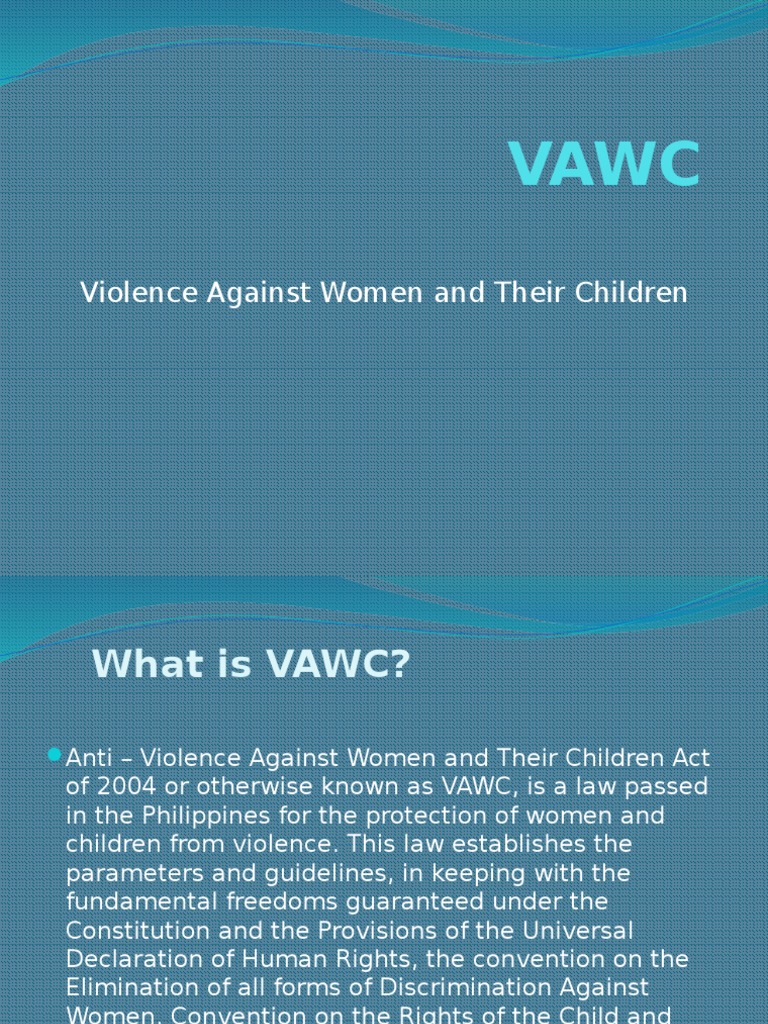 thesis about vawc