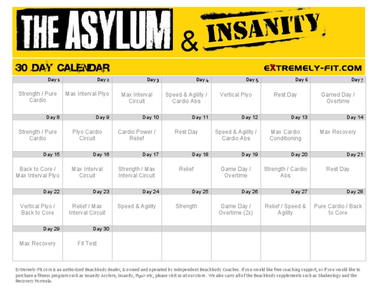asylum insanitycalendarpdf business sports