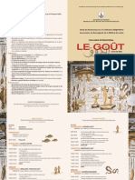 Programme Colloque Le Goût Tunis 13-14 Mai 2010