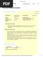 PLCs and Pneumatic Systems