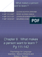 Chapter 6 What Makes A Leaner Want To Learn .