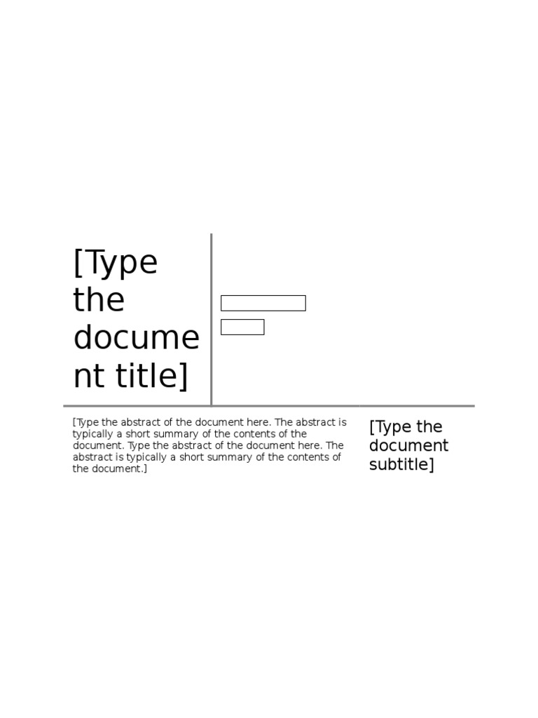 Document Title and Abstract Guide | PDF | Language Arts & Discipline ...