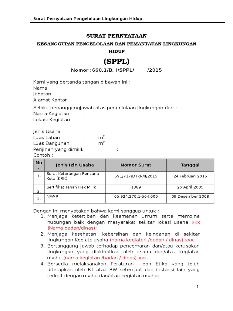 SPPL Matrik | PDF | Hukum | Griya & Taman