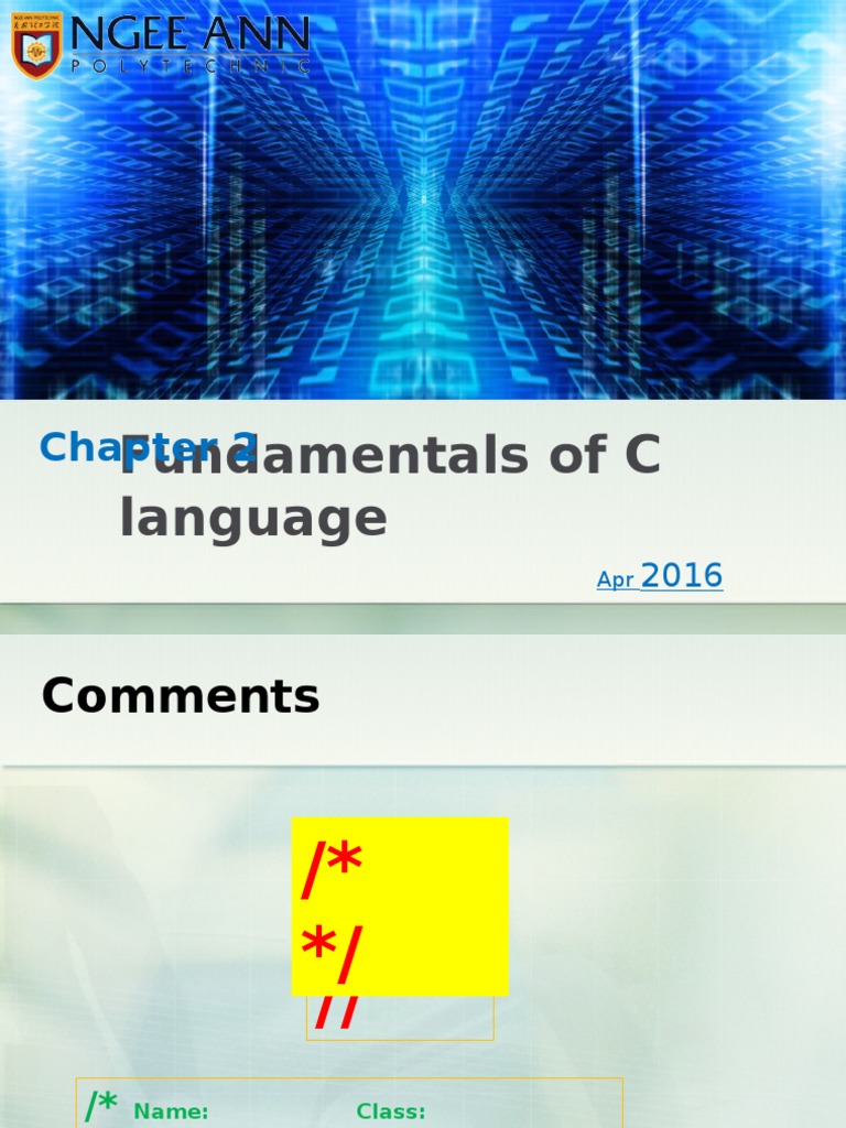 C Language Basics: Data Types & Functions | PDF | Integer (Computer ...