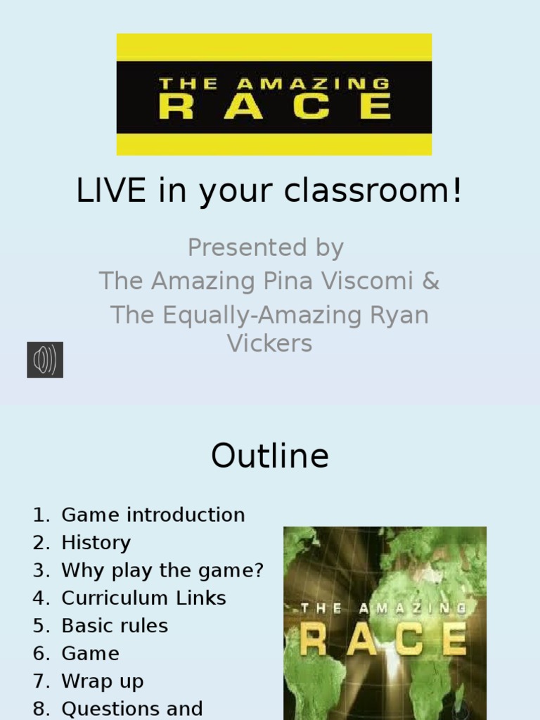 Amazing Race Classroom Game Guide | PDF | The Amazing Race ...