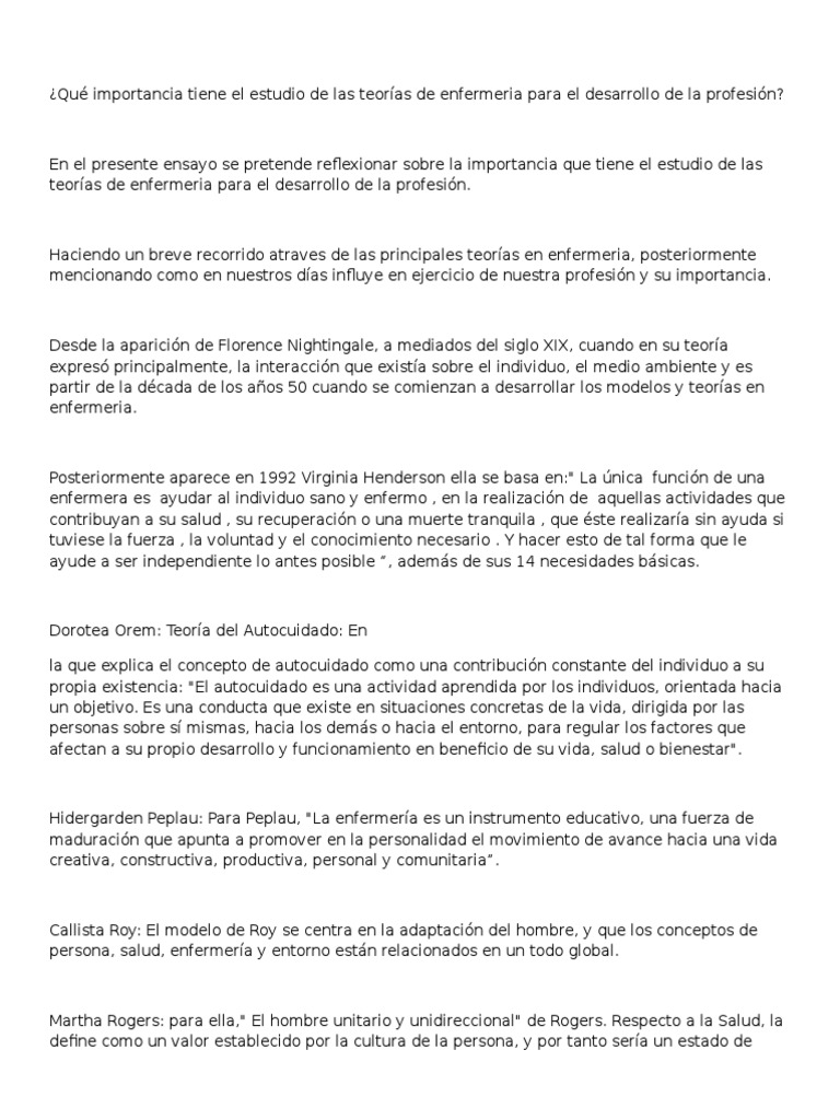 Qué Importancia Tiene El Estudio de Las Teorías de