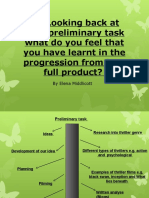 Q7:Looking Back at Your Preliminary Task What Do You Feel That You Have Learnt in The Progression From It To Full Product?