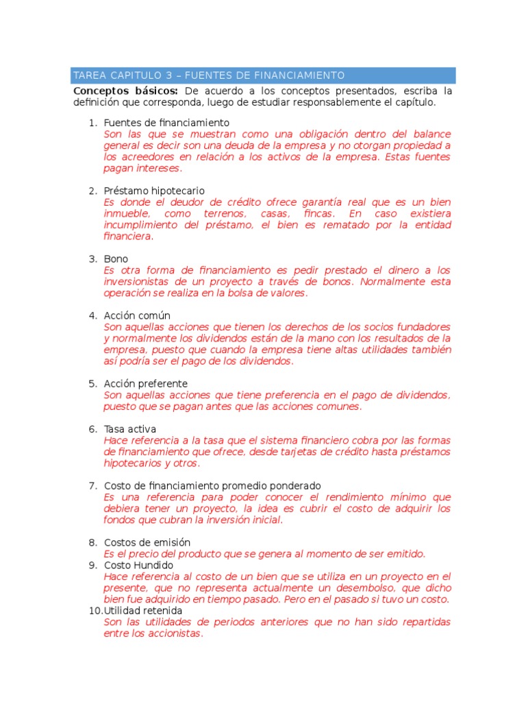 Fuentes de Financiamiento Empresarial | PDF | Compartir (Finanzas) | Dinero