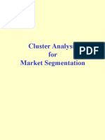 Cluster Analysis For Market Segmentation