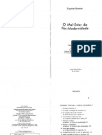 BAUMAN - O Mal Estar Da Pós-Modernidade (1998) PDF