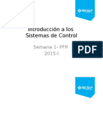 Semana 1 PFR - Control Electronico - Introducción A Los Sistemas de Control