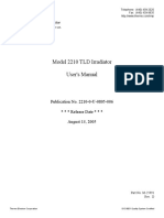Tld 2210 Irradiator Operator Manual 0-U-0805-006