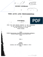 The Acts and Proceedings of Congress Secret Journals