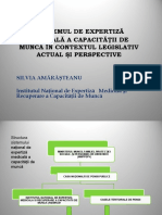 Sistemul de Expertiză Medicală a Capacității de Muncă În România. Context Legislativ Actual. Perspective.