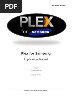 Download Plex for Samsung App Manual v1016 by David Gdpp SN311137135 doc pdf