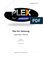 Plex For Samsung App Manual v1016