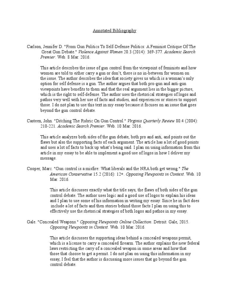 Gun violence bibliographic information image