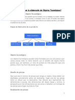 Cómo Planificar La Elaboración de Objetos Tecnológicos