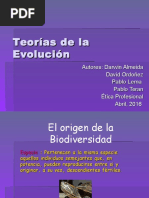 Teorias de La Eolucion