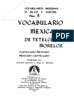 Diccionario Castellano-Mexicano (náhuatl)