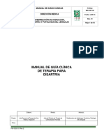 Manual de Guia Clinica de Terapia para Disatria