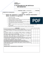 Pauta Evaluacion Articulo Informativo