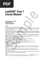 LABVIEW Core 1 Sample Course Manual