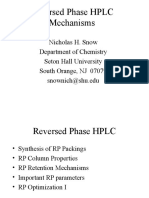 Reversed Phase HPLC Mechanisms