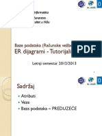 ER Dijagrami - Tutorijali PDF