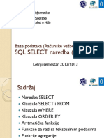 SQL SELECT (1) Naredba PDF