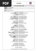 Actividad Cancion Maria Ricky Martin