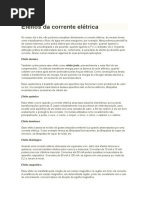 Efeitos Da Corrente Elétrica